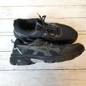Asics Gel-Venture 8 Black Trail Running Hiking Sneaker Shoes